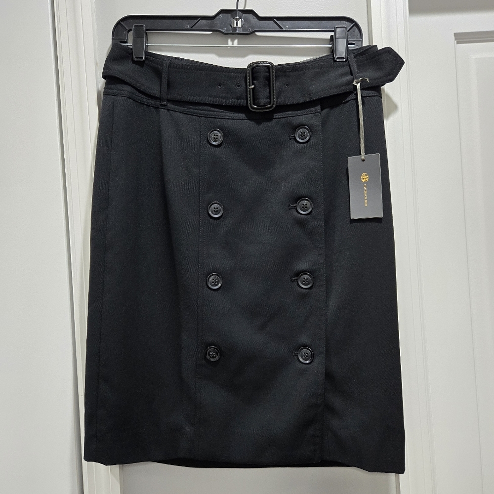 Outback Red Double-Breasted A-Line Skirt